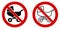 Baby carriage not allowed sign. Children stroller in red crossed circle