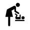 Baby change room symbol icon
