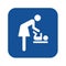 Baby change room symbol icon