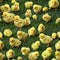 Baby Chicks on Grass Easter Theme Random Seamless Background Tile - Generative AI