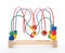 Baby child wooden educational toy with looped wires