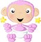 Baby chimp pink