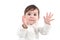Baby clapping happy