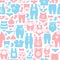 Baby clothes seamless pattern