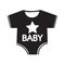 Baby clothing icon Illustration sign design