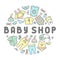 Baby clothing shop card