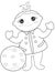 Baby coloring page