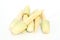 Baby corn fruit grouped and on white