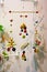 Baby crib colorful wooden nursery mobile