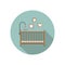 Baby crib icon