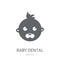 Baby dental icon. Trendy Baby dental logo concept on white background from Dentist collection