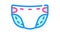 baby diaper color icon animation