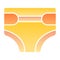 Baby diaper flat icon. Disposable diaper color icons in trendy flat style. Child nappy gradient style design, designed