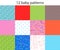 Baby different seamless patterns