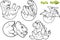 Baby dinosaur picture set