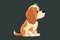 Baby Dog character vector illustration