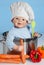 Baby Doll with chef\'s hat