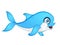 Baby Dolphin Vector Illustration