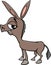 Baby donkey cartoon illustration