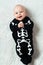 Baby dressed skeleton