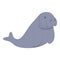 Baby dugong icon cartoon vector. Manatee ocean