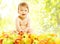 Baby Eating Fruits, Children Food Healthy Diet, Kid Boy Apples