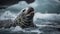 Baby Elephant Seal\\\'s First Call in the Antarctic