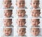 baby expression collage