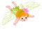 Baby fairy in flight