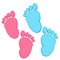 Baby feet collection