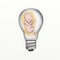 Baby fetus inside bulb