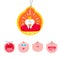 Baby First tooth Vector medal