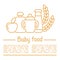 Baby food placard concept