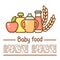 Baby food placard concept