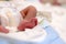 Baby foot newborn detail