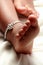 Baby foot wearing Anklet