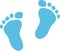 Baby footprint for baby boys