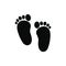 Baby footprints icon