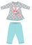 baby frocks with pant print vector design