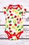 Baby fruit print cute bodysuit.