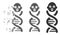 Baby Genes Dissolved Pixel Halftone Icon