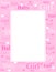 Baby girl arrival card / background