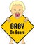Baby Girl on board sticker