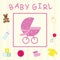 Baby girl card