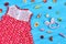 Baby girl dress flower print.