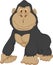 Baby gorilla cartoon