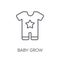 Baby Grow linear icon. Modern outline Baby Grow logo concept on