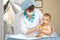 Baby healthcare and treatment. Medical symptoms.