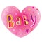 Baby heart shaped design