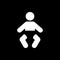 Baby icon. design. Child, kid, infant, babe, suckling, cheeper, babbie, Baby symbol. web. graphic. AI. app. logo. object